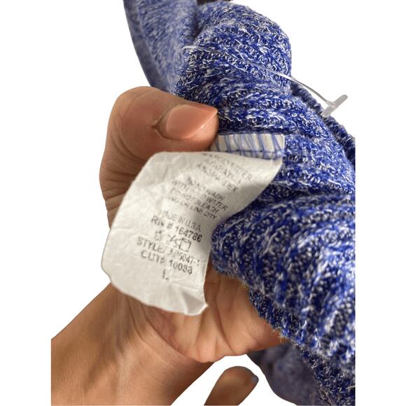 Ryn Large Women's Purple and Blue Lagenlook Comfy Cozy Wide Leg Casual Pants - Picture 7 of 7